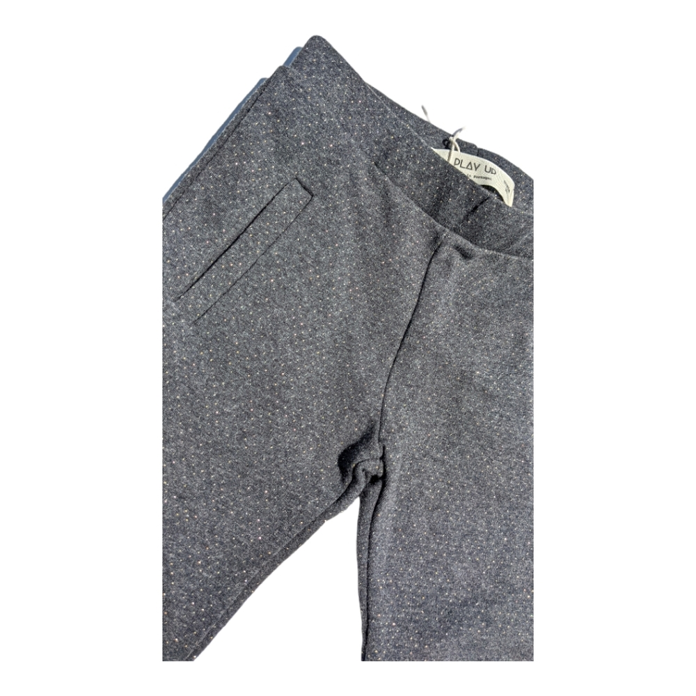 Play Up Girls 3Y Grey/Gold Jersey Legging - Picture 2 of 5